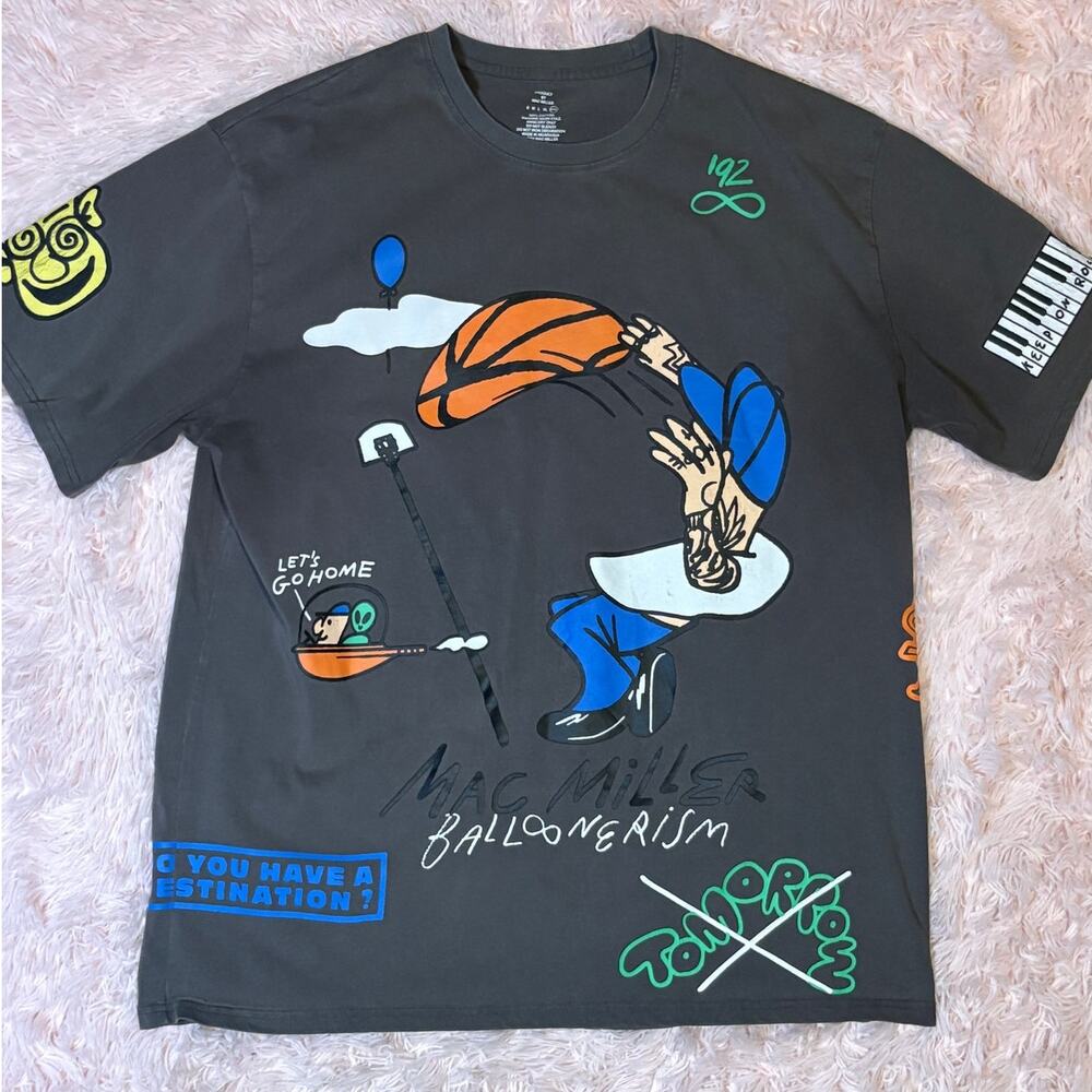 Mac Miller Mens 2X Official Merch Balloonerism AOP T-Shirt